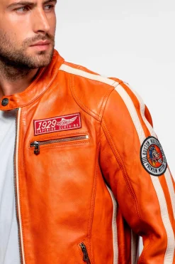 Blouson Homme Von Dutch Road Von Sheep Atlas Veg Burnt Orange