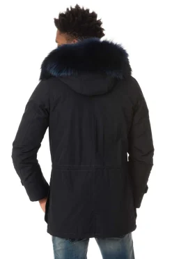 Blouson Homme Wild Arctic By Flo & Clo Robin Bob Tex + Fur Blu