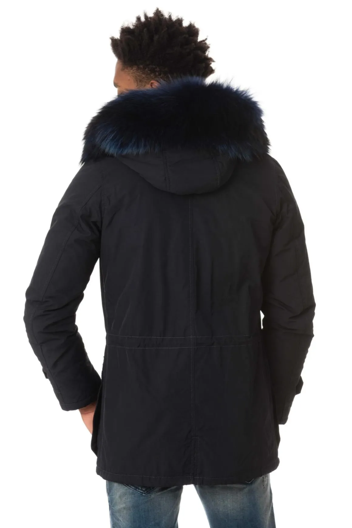 Blouson Homme Wild Arctic By Flo & Clo Robin Bob Tex + Fur Blu