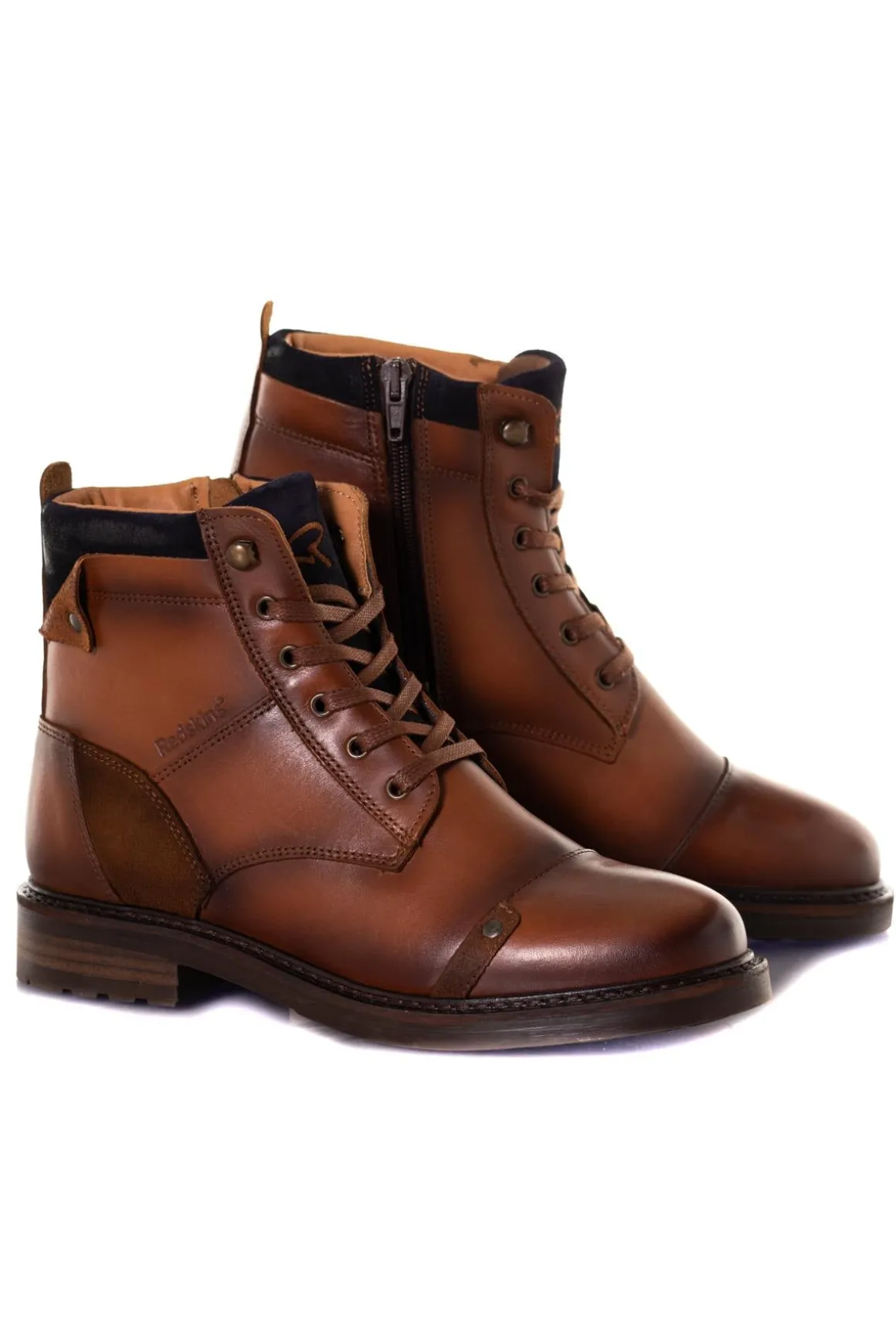 Boots / Bottes Femme Redskins Florine Cognac Marine