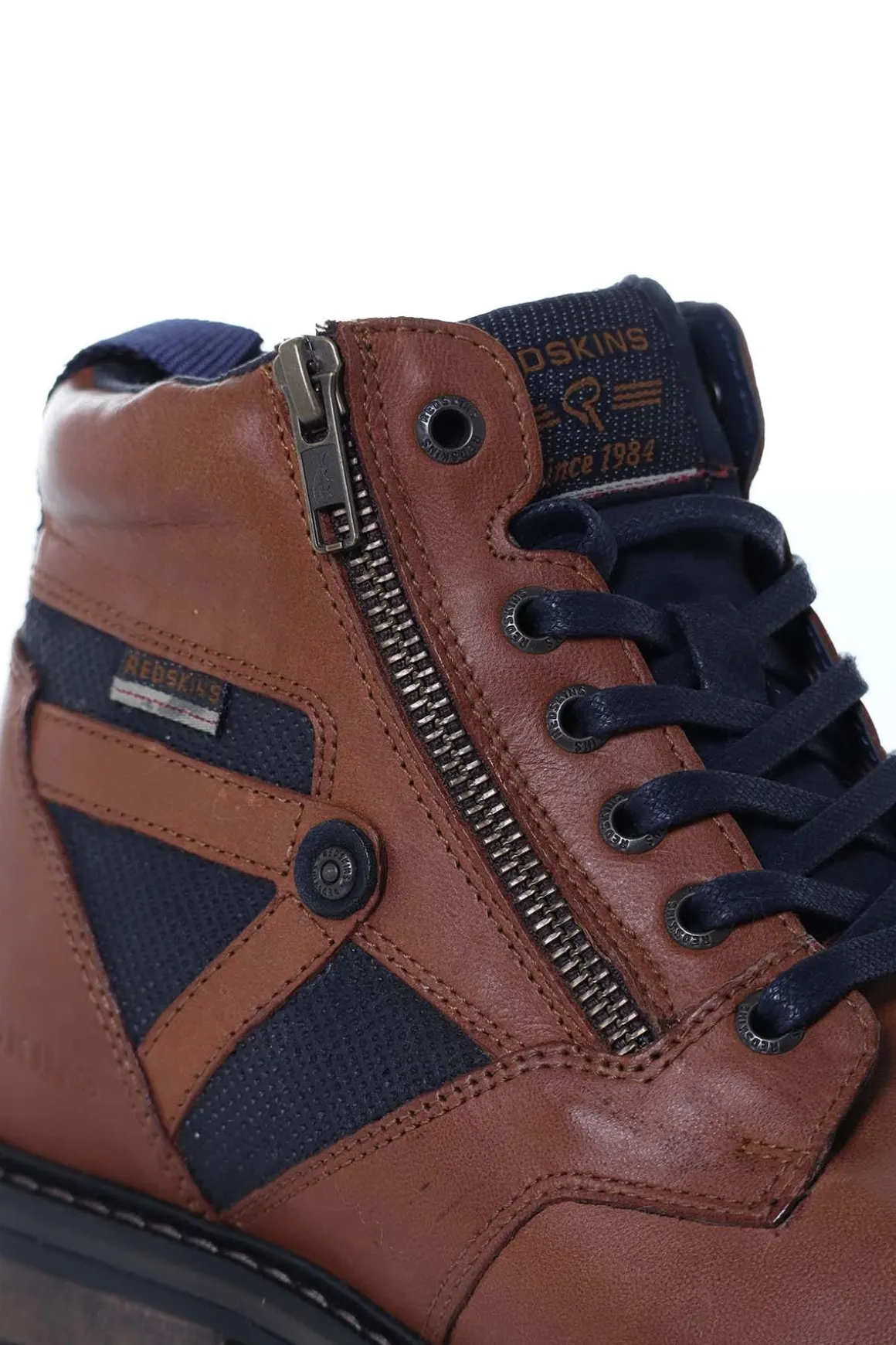 Boots / Bottes Homme Redskins Eternel Cognac+Marine