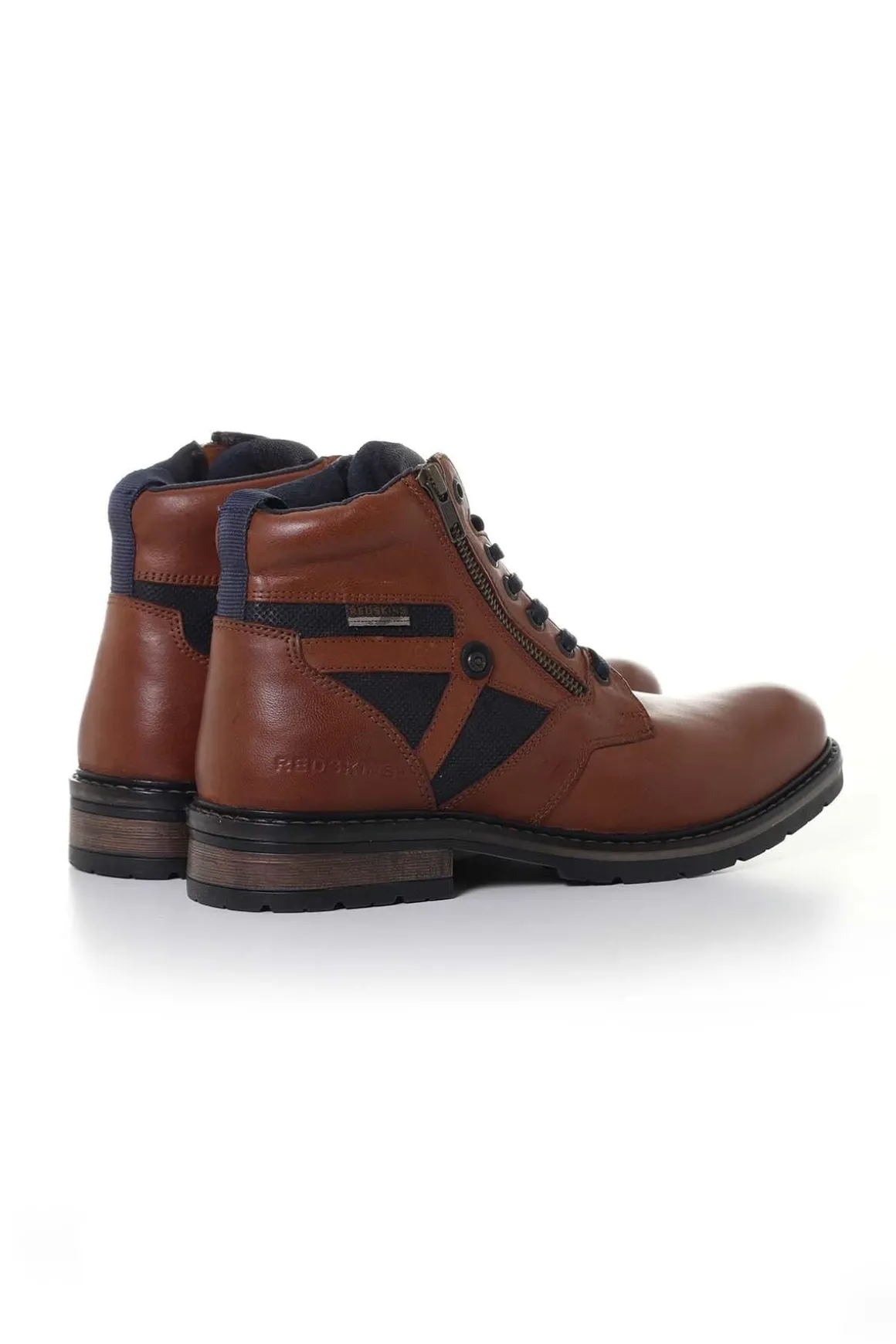 Boots / Bottes Homme Redskins Eternel Cognac+Marine