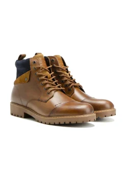 Boots / Bottes Homme Redskins Tuto Cognac Marine