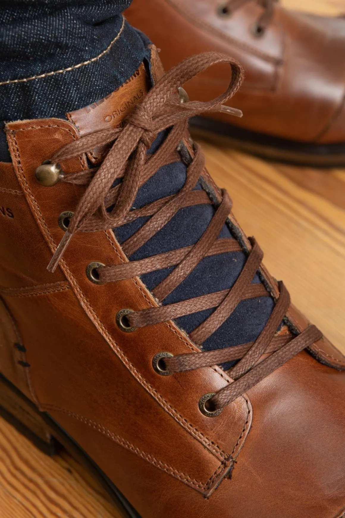Boots / Bottes Homme Redskins Yani Cognac Marine