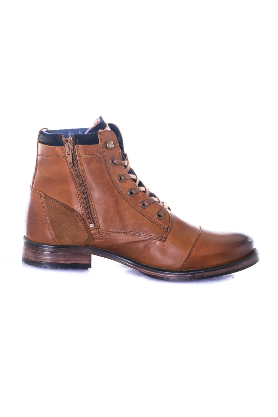 Boots / Bottes Homme Redskins Yani Cognac Marine