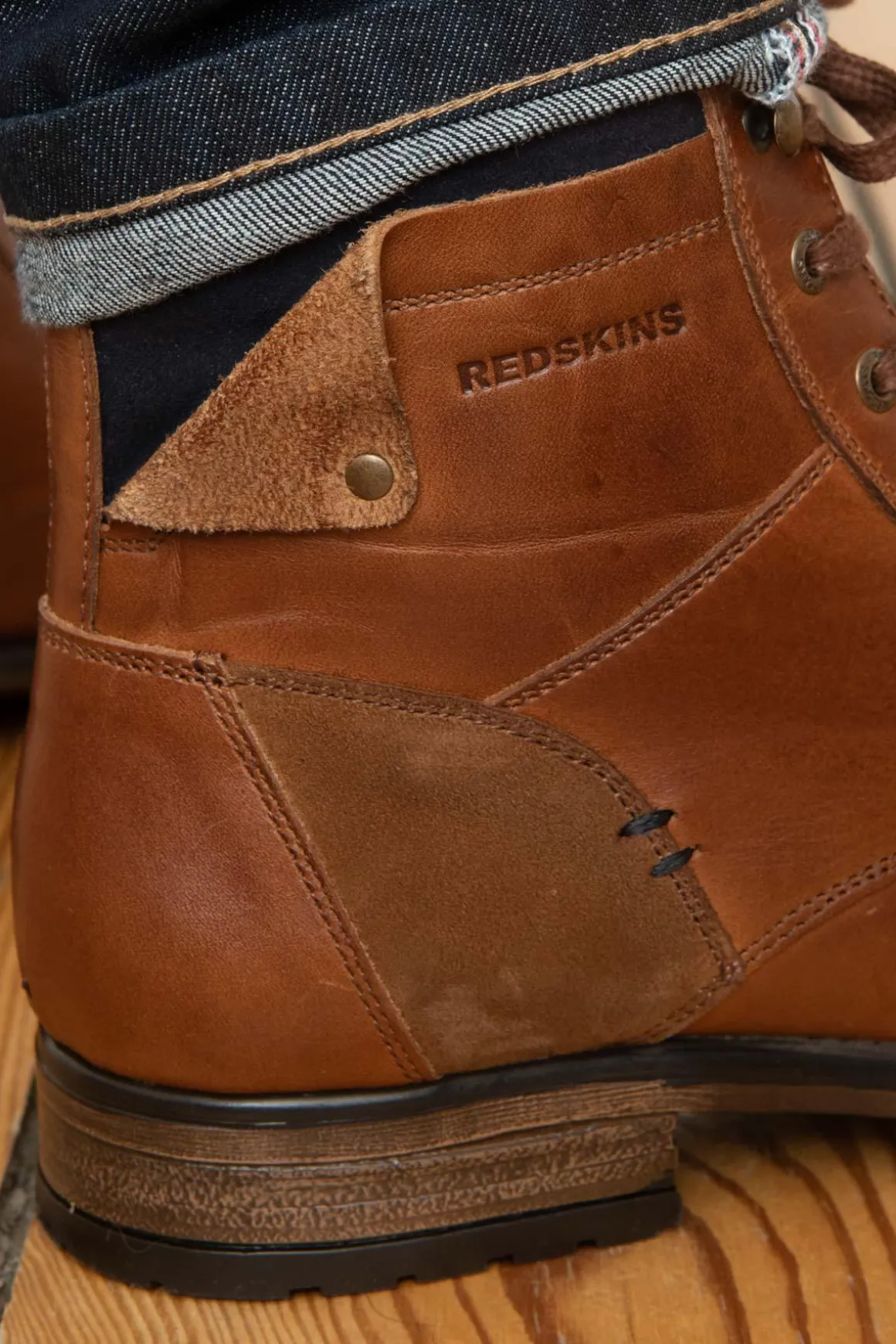 Boots / Bottes Homme Redskins Yani Cognac Marine