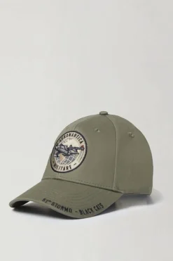Casquette Homme Aeronautica Militare Ha1169Ct03299 07273 Sage Green
