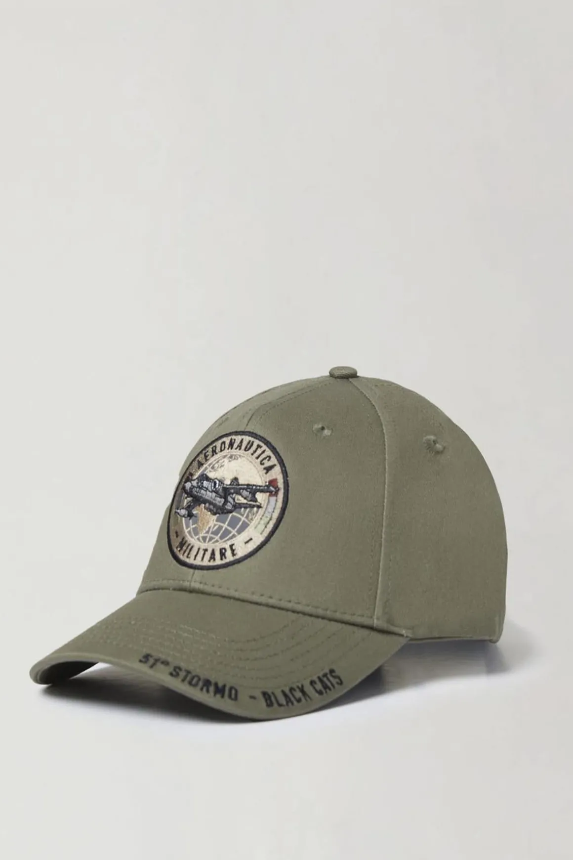 Casquette Homme Aeronautica Militare Ha1169Ct03299 07273 Sage Green