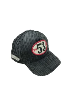 Casquette Homme Warson Motors Mechanic 53 Velour Carbone