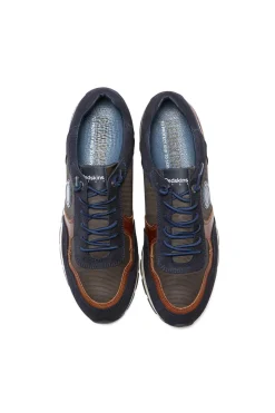 Chaussures Homme Redskins Stitch 2 Marine+Cognac+Gris
