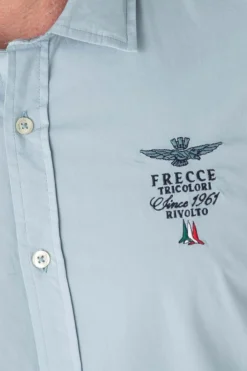 Chemise Homme Aeronautica Militare Ca1248Ct3288 21286 Glacier Blue