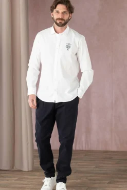 Chemise Homme Aeronautica Militare Ca1248Ct3288 73092 Milk White