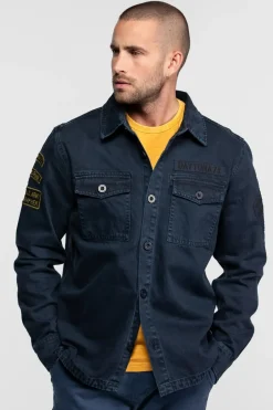 Chemise Homme Daytona Melhart Bull Denim Navy