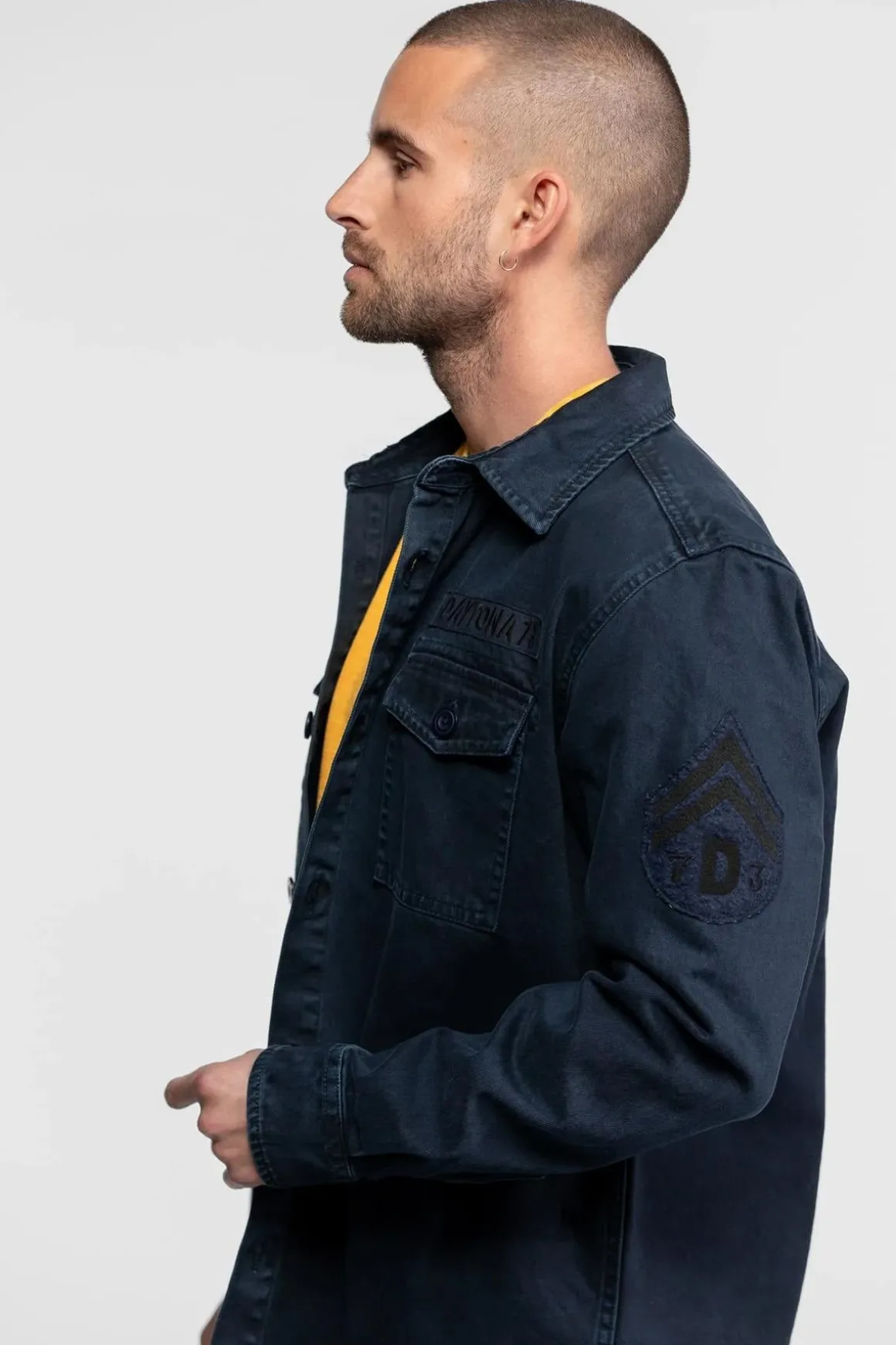 Chemise Homme Daytona Melhart Bull Denim Navy