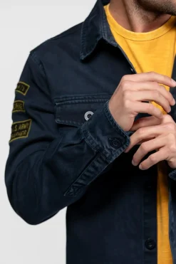 Chemise Homme Daytona Melhart Bull Denim Navy