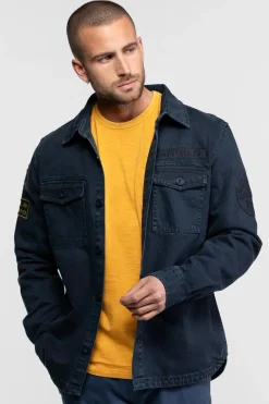 Chemise Homme Daytona Melhart Bull Denim Navy