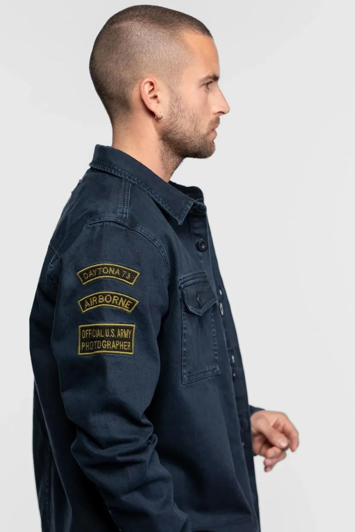 Chemise Homme Daytona Melhart Bull Denim Navy