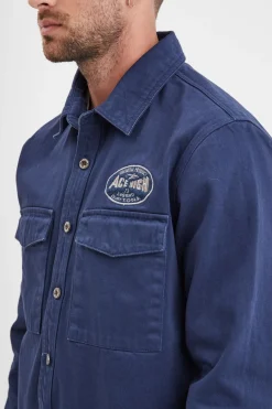 Chemise Homme Daytona Spandon Bull Denim Bleu De Chine
