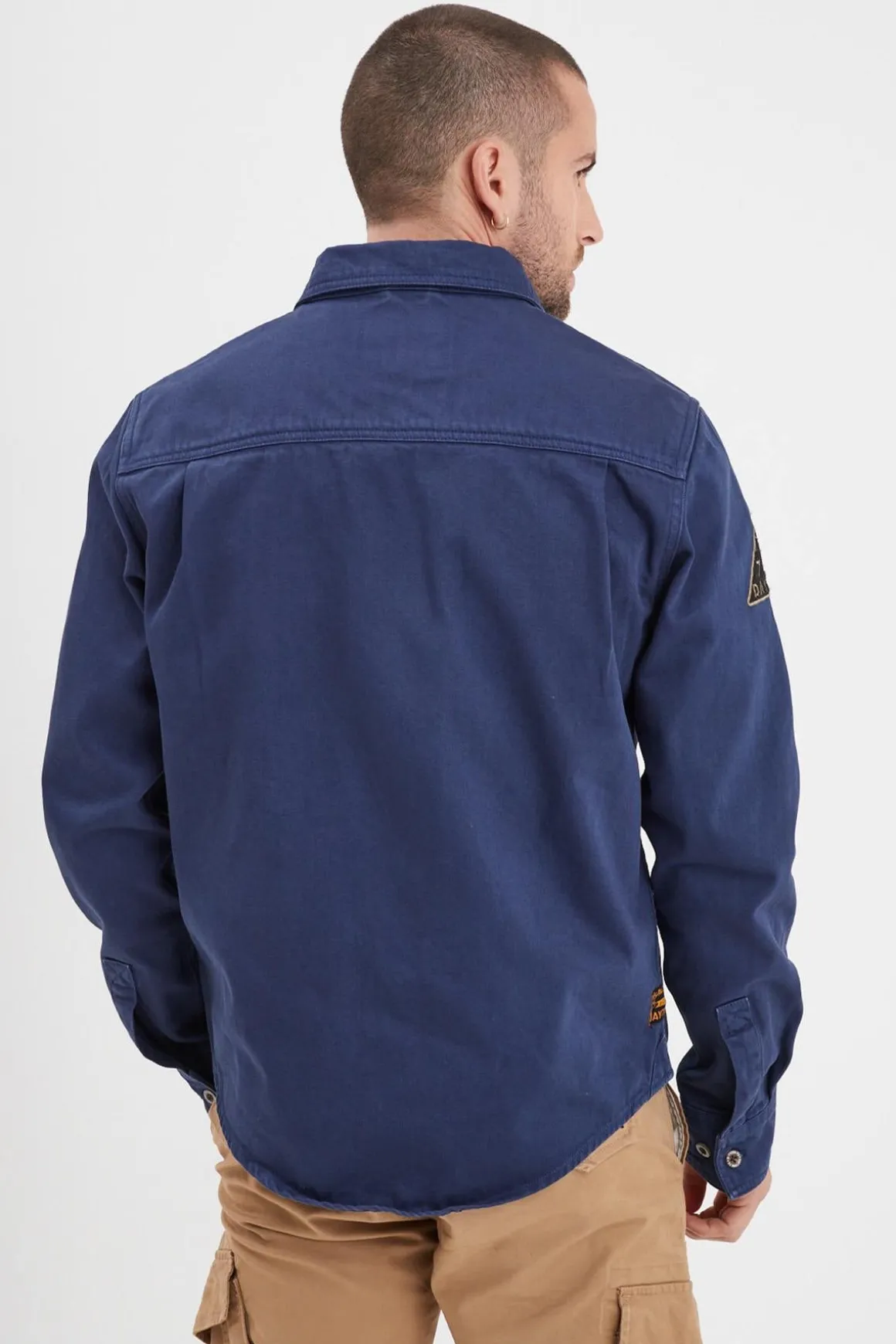 Chemise Homme Daytona Spandon Bull Denim Bleu De Chine
