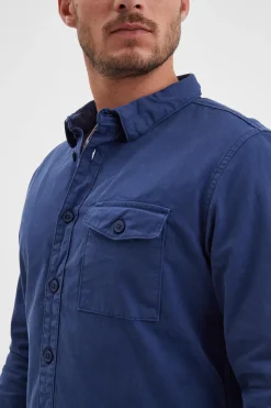Chemise Homme Daytona Vassar Prescott Twill Bleu De Chine