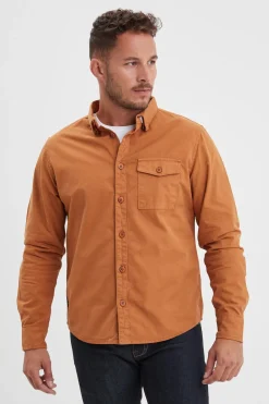 Chemise Homme Daytona Vassar Prescott Twill Cognac