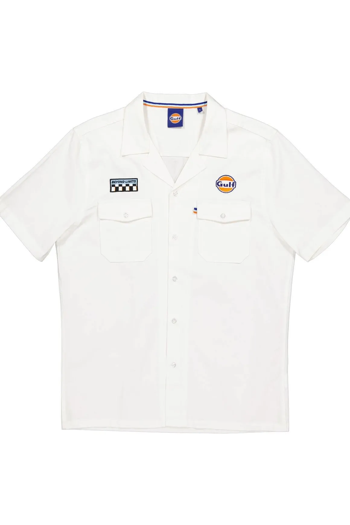 Chemise Homme Gulf Chemise Shm04-003 Ecru