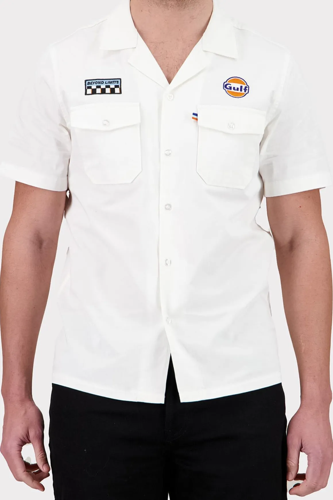 Chemise Homme Gulf Chemise Shm04-003 Ecru