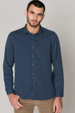 Chemise Homme Mcs Chemise C0166-754 Indigo
