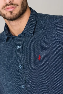 Chemise Homme Mcs Chemise C0166-754 Indigo