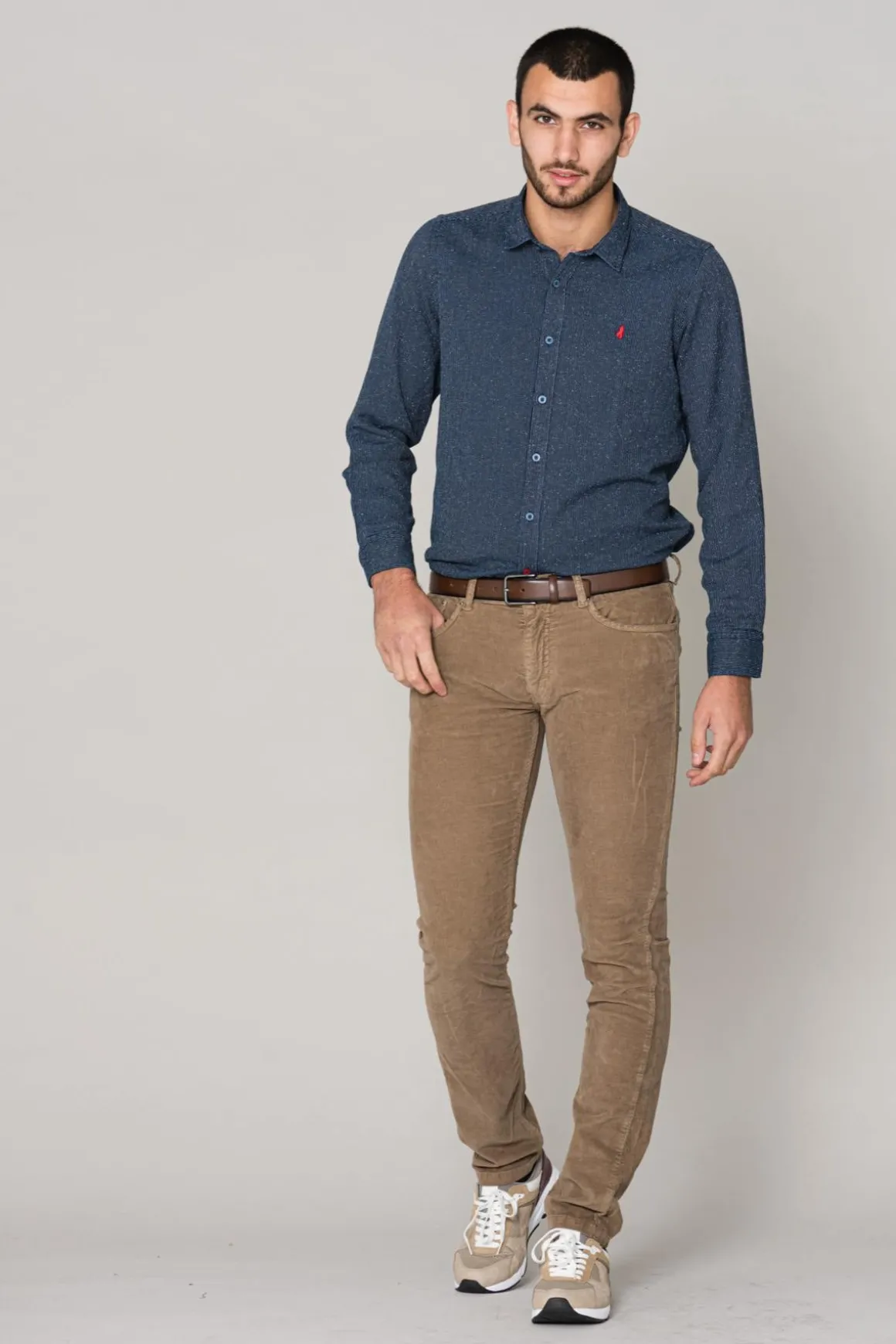 Chemise Homme Mcs Chemise C0166-754 Indigo