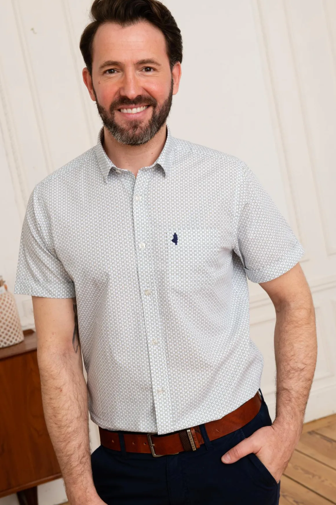 Chemise Homme Mcs Imchmc_C002 714 Bleu Ciel