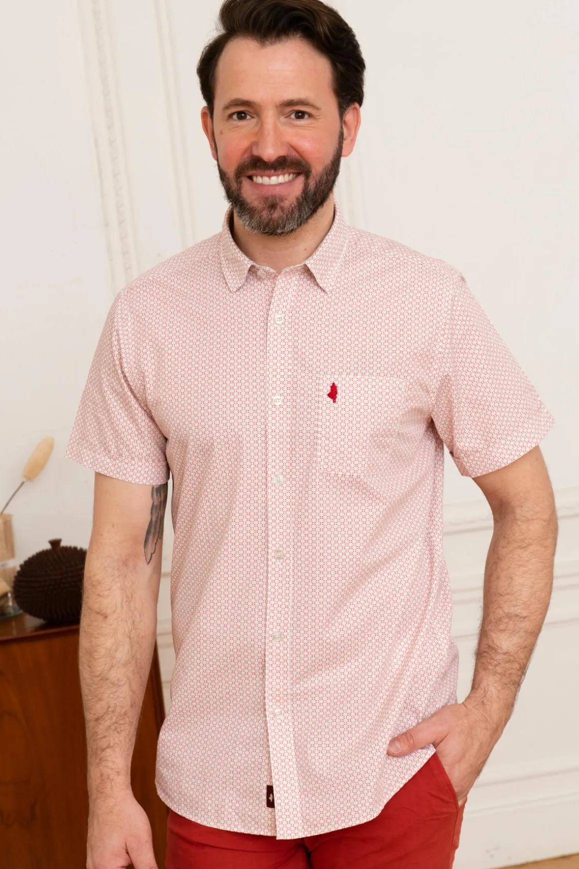 Chemise Homme Mcs Imchmc_C002 400 Rouge
