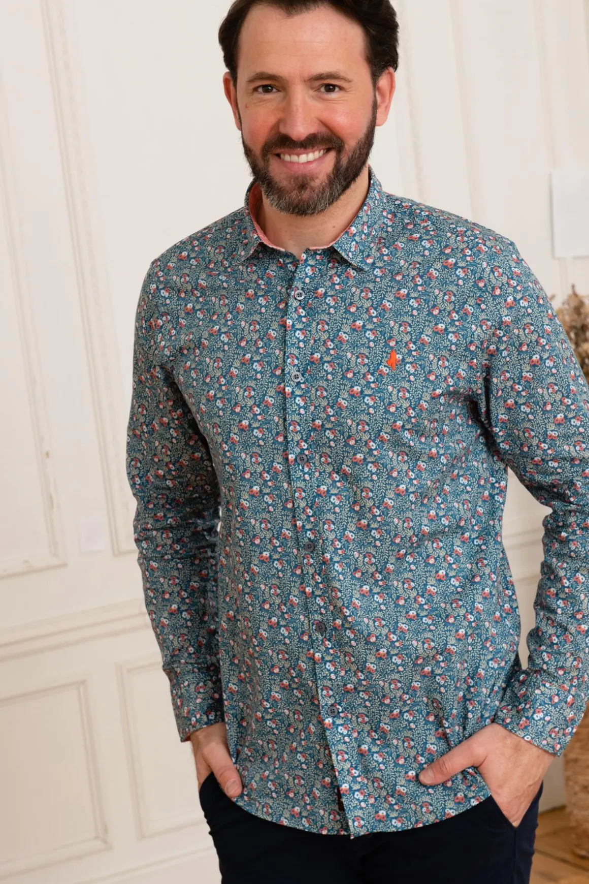 Chemise Homme Mcs Imchml_C005 754 Bleu Indigo