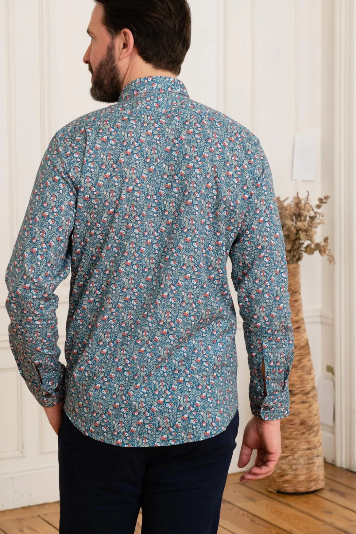 Chemise Homme Mcs Imchml_C005 754 Bleu Indigo