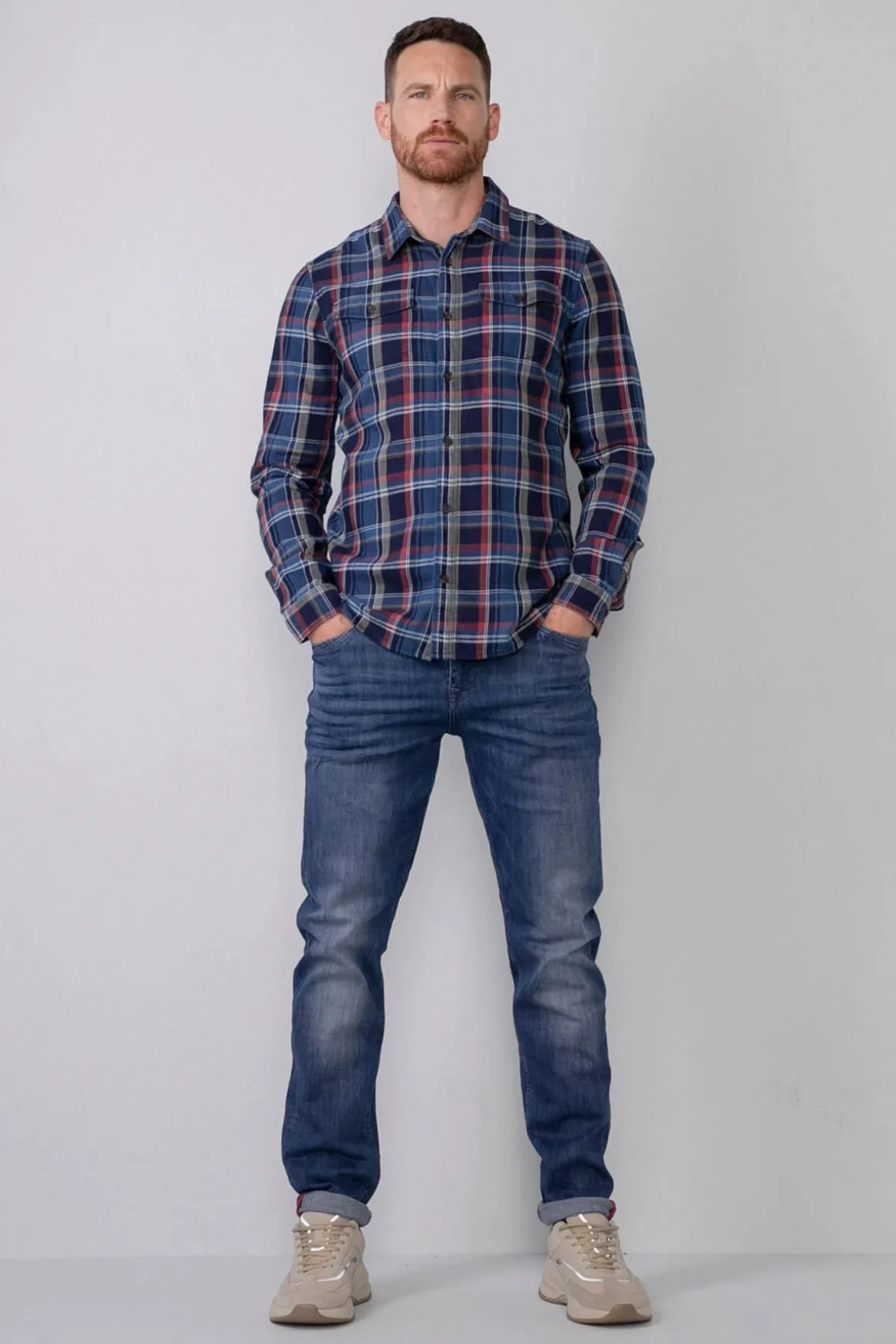 Chemise Homme Petrol Industries Sil4210 3154 Spice Red