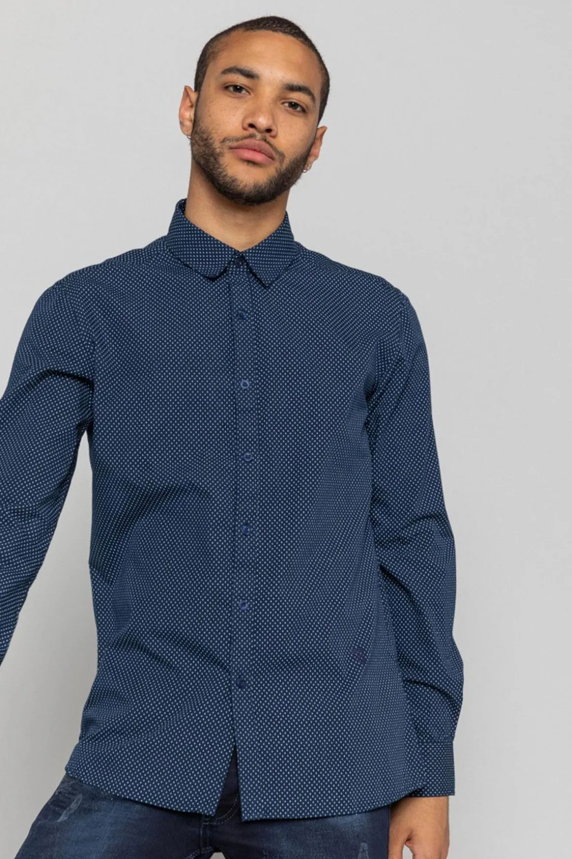Chemise Homme Redskins Kiks Via Dark Navy