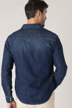 Chemise Homme Schott Shtulsa Blue