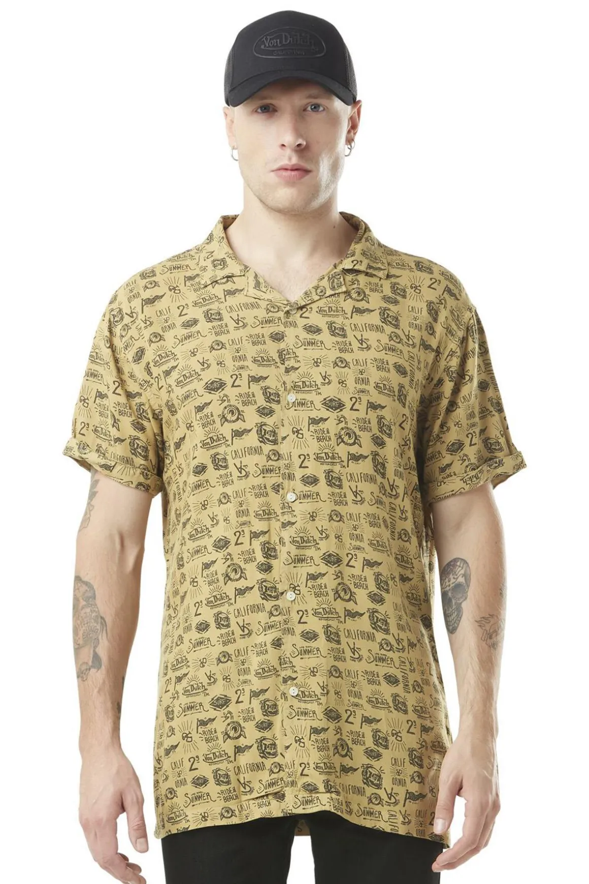 Chemise Homme Von Dutch Chemise Aop Ca