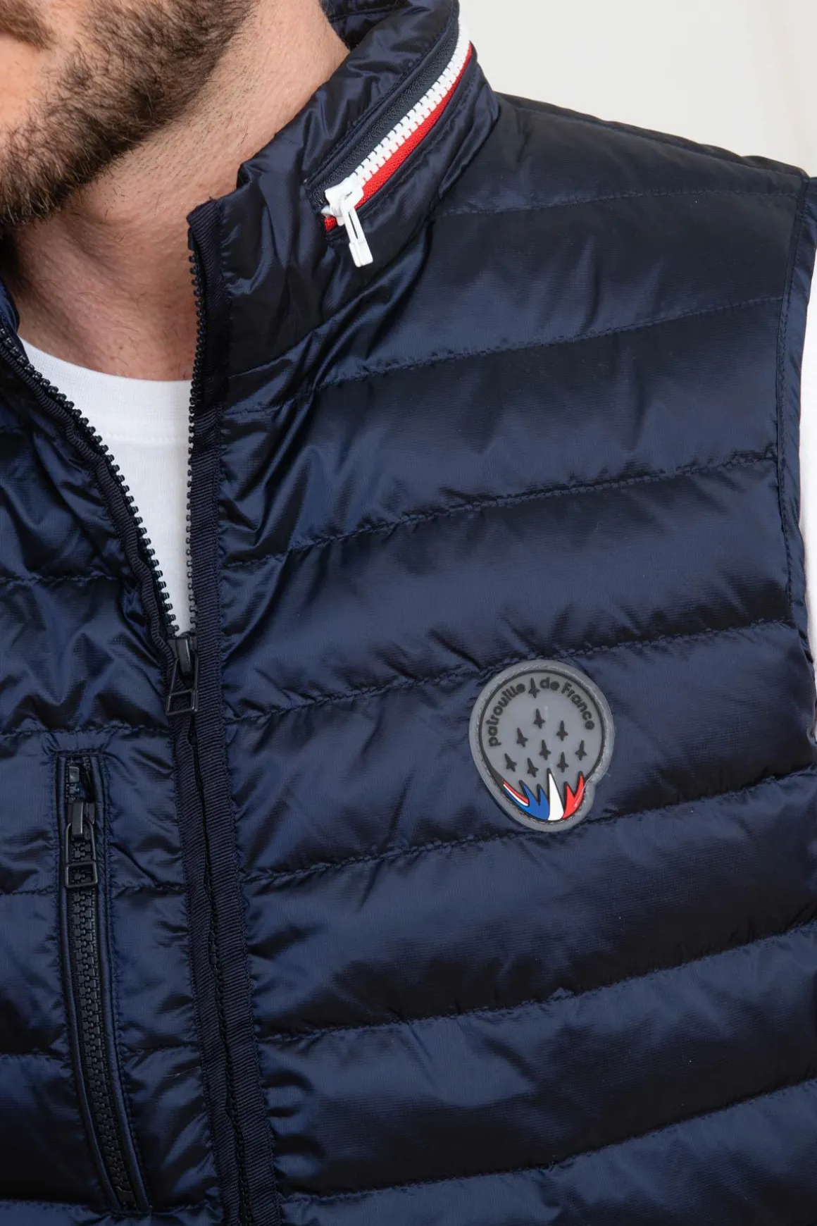 Doudoune Homme Patrouille De France Blow React Navy Blue