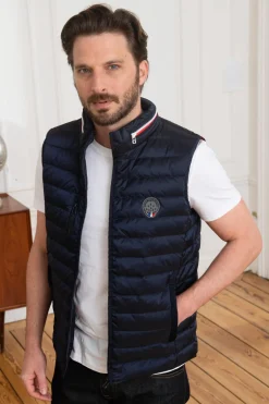 Doudoune Homme Patrouille De France Blow React Navy Blue