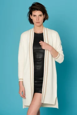 Gilet Femme Grace Et Mila Saison Ecru
