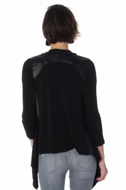 Gilet Femme Pellessimo Sonia Viscose/Ag Noir