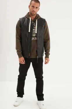 Gilet Homme Daytona West Road Goat Deer Black