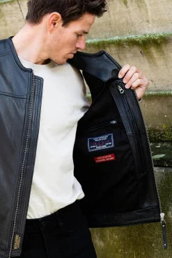 Gilet Homme Daytona West Road Goat Deer Black