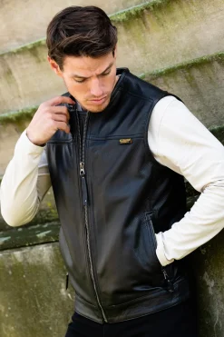 Gilet Homme Daytona West Road Goat Deer Black