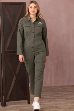 Jupe/Robe Femme Aeronautica Militare Tu128Dct3221 07262 Verde Militare