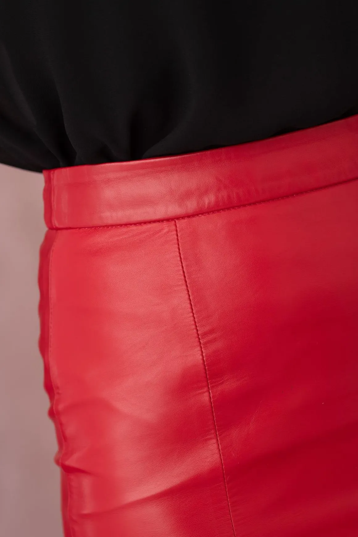 Jupe/Robe Femme Cityzen Melinda Agneau Perle Rouge
