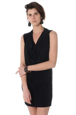 Jupe/Robe Femme Pellessimo Robe Sophia Viscose/Ag Noir