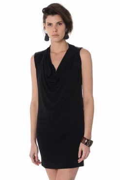 Jupe/Robe Femme Pellessimo Robe Sophia Viscose/Ag Noir