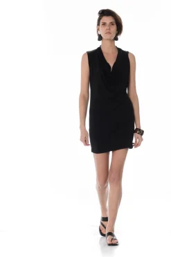 Jupe/Robe Femme Pellessimo Robe Sophia Viscose/Ag Noir